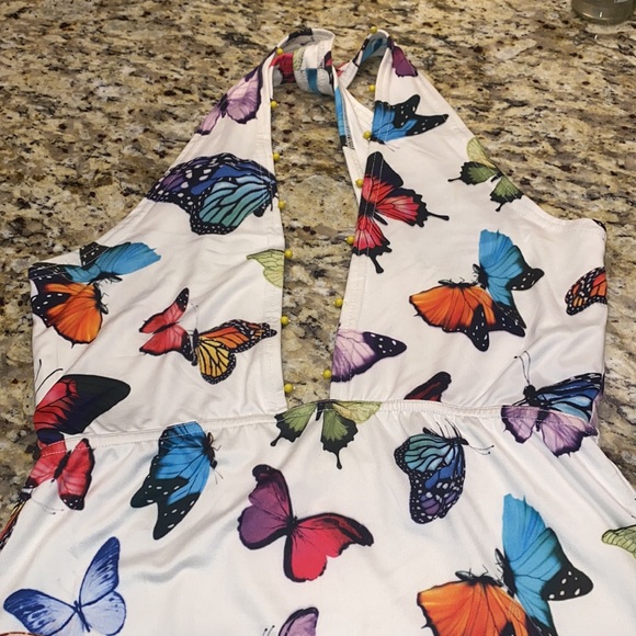 Rococo Sand Butterfly Beaded One Piece Swimsuit - Picture 2 of 8